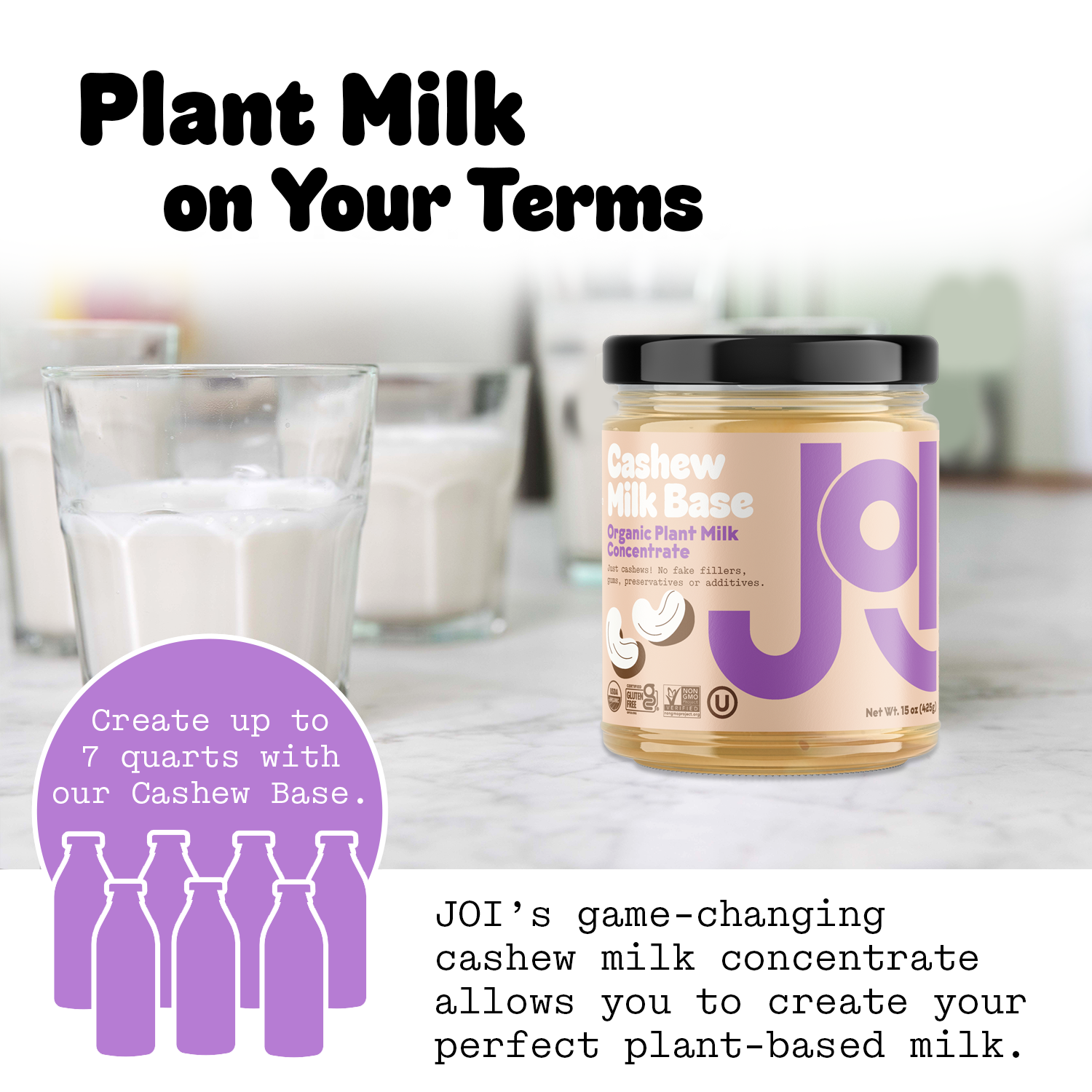 Organic Cashew Base 4-Pack
