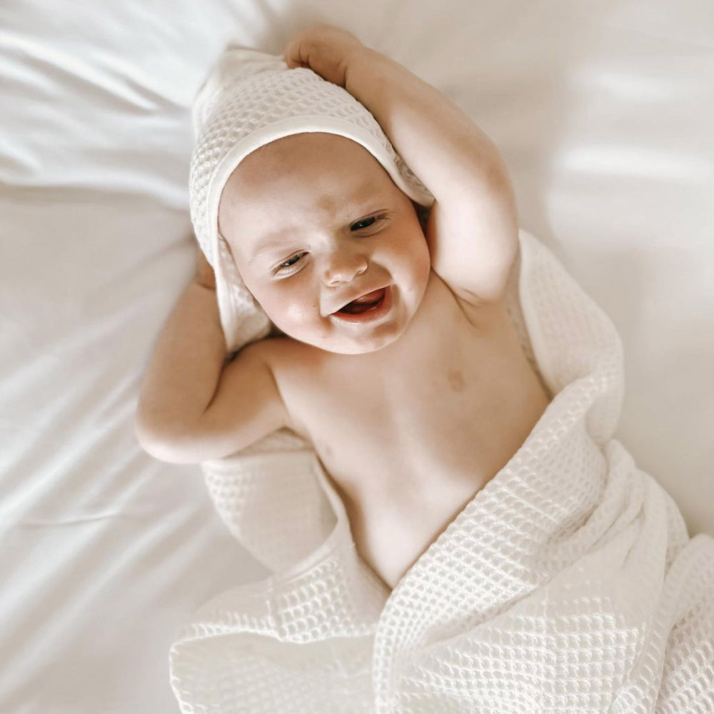 Waffle Hooded Baby Towel
