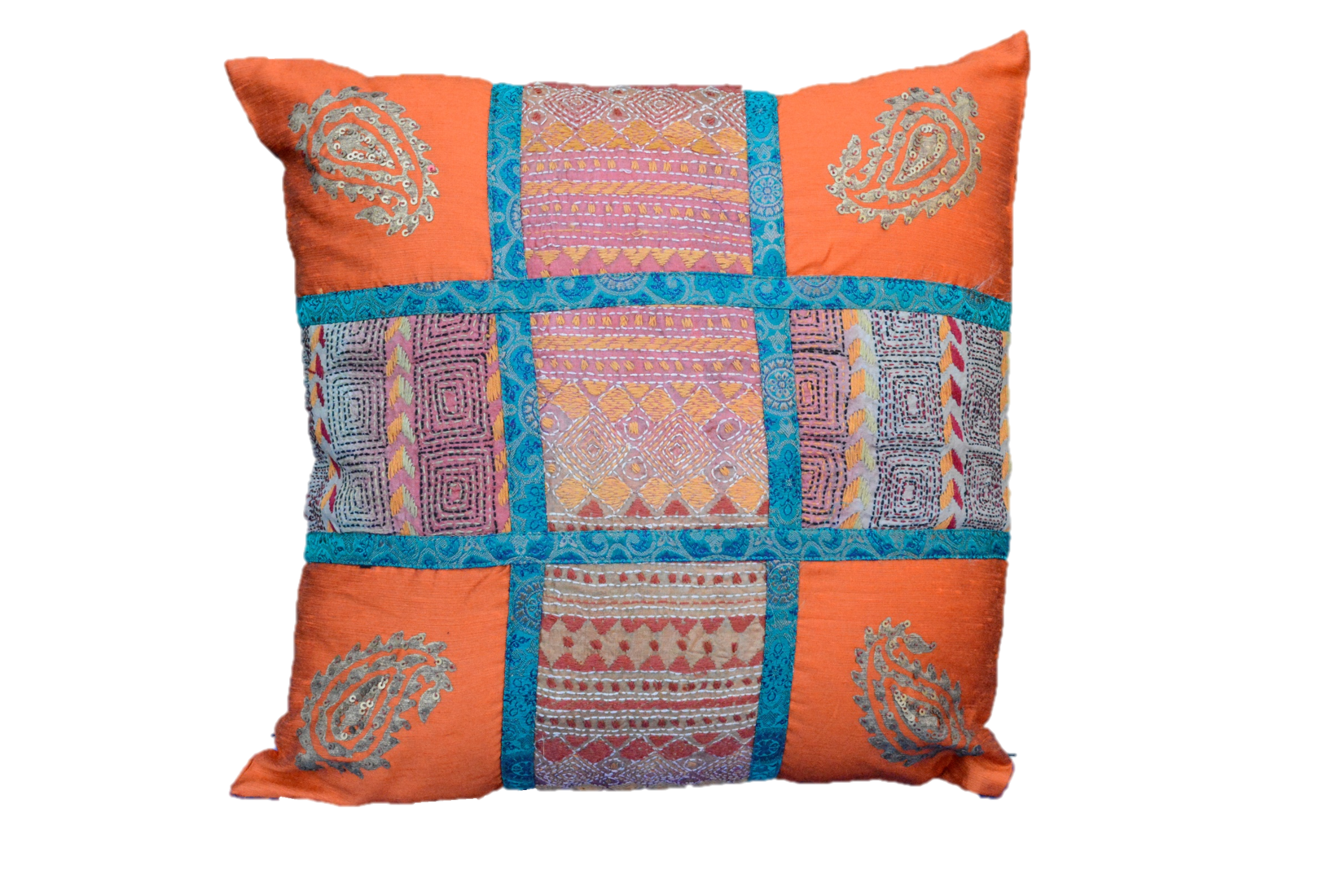 Embroidered Recycled Vintage Pillow Case by OMSutra
