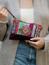 Geo Paisley Velvet Mini Clutch