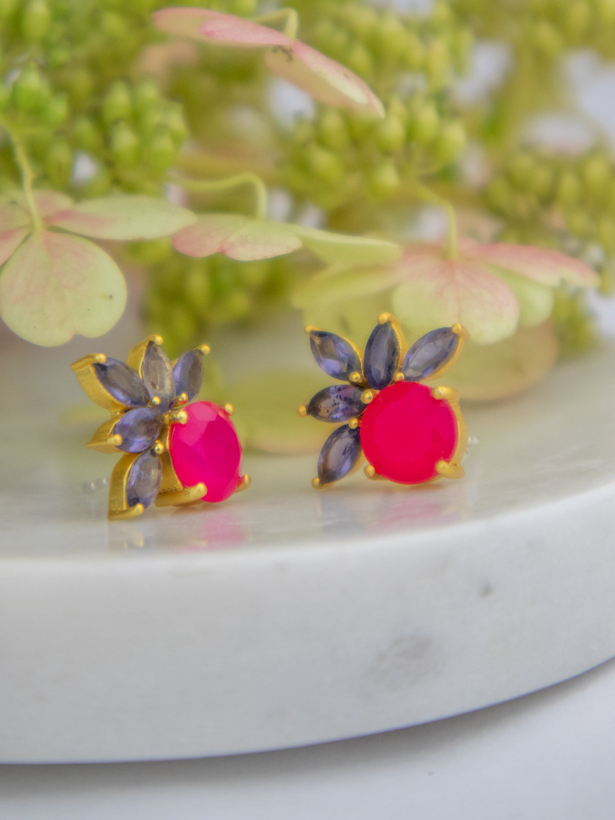 Blooming Fan Studs