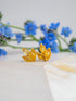 Tri Leaf Stud Earrings
