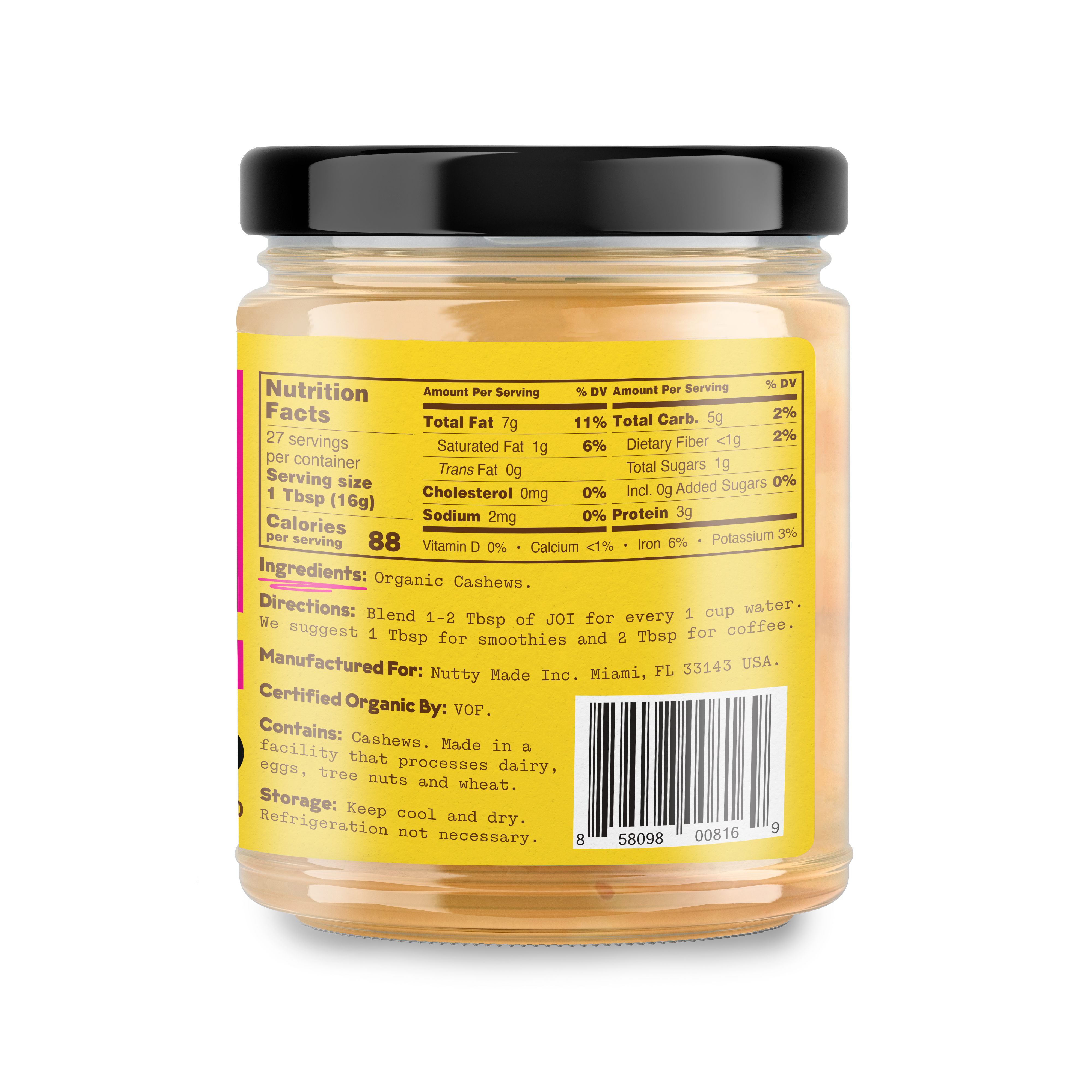 Organic Cashew Base 4-Pack