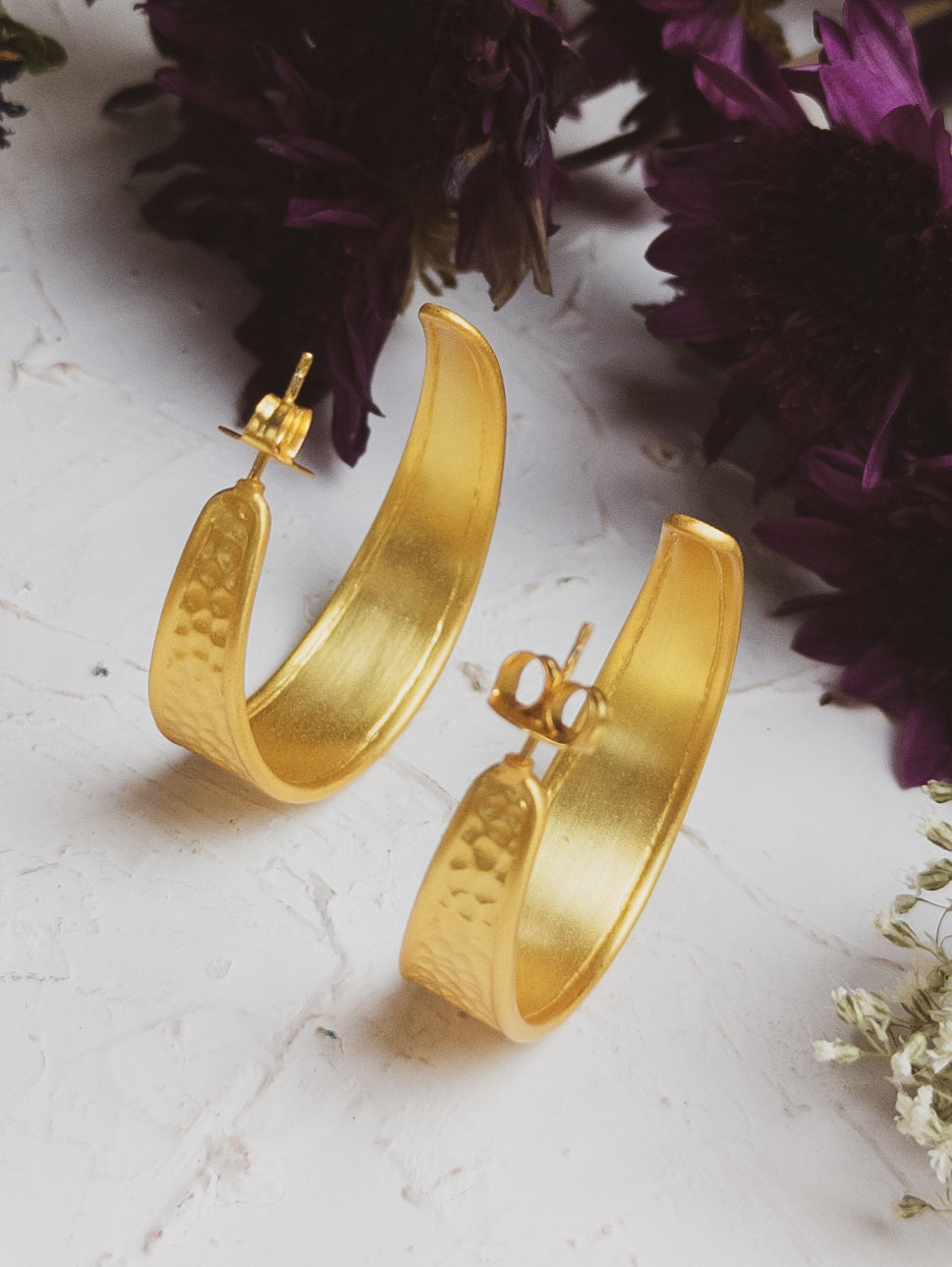 Golden Road Hoop Earrings - FINAL SALE