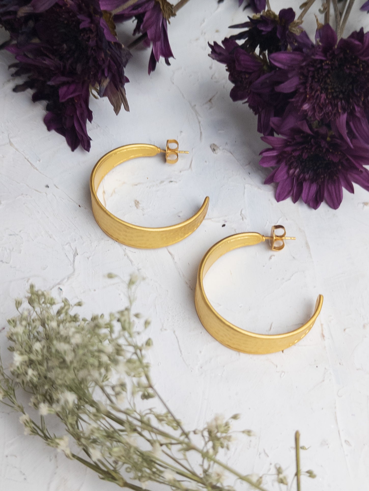 Golden Road Hoop Earrings - FINAL SALE