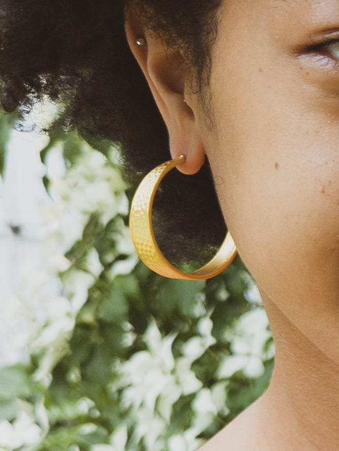 Golden Road Hoop Earrings - FINAL SALE