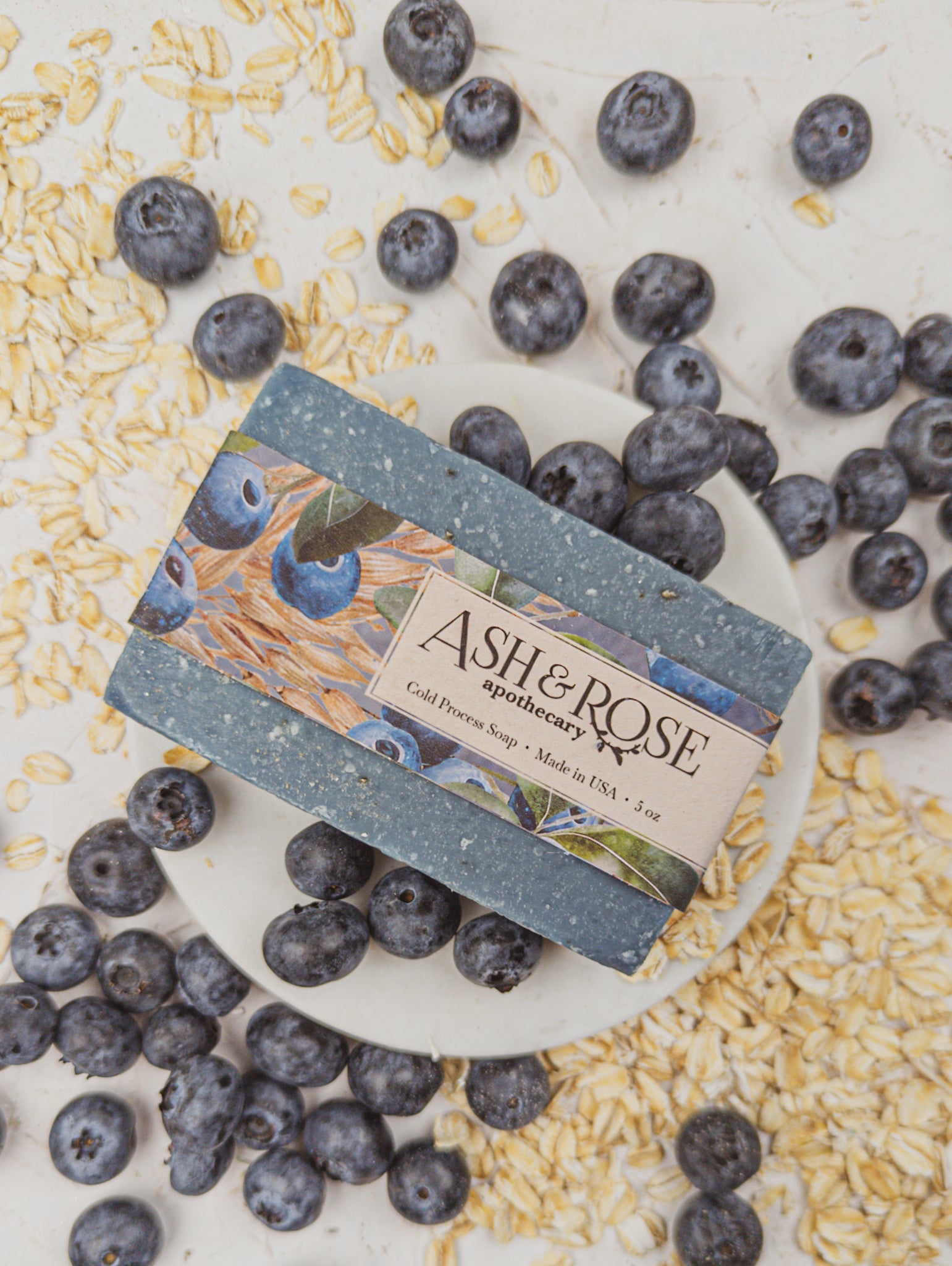 Blueberry Oat Soap Scrub Bar