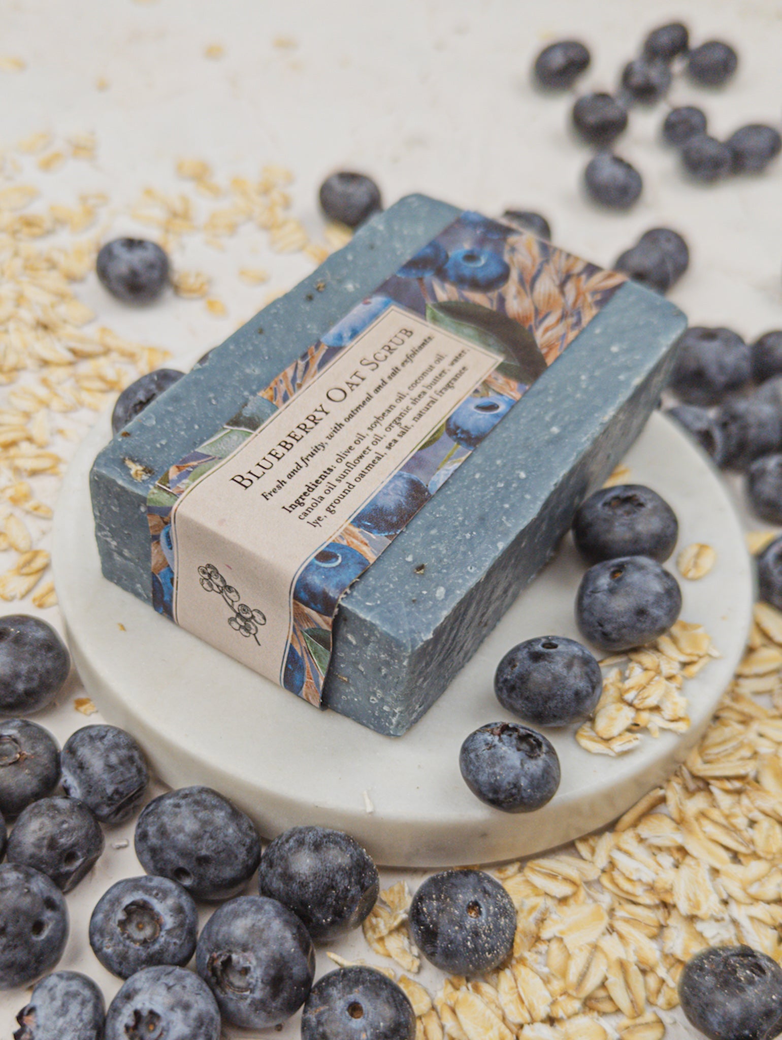 Blueberry Oat Soap Scrub Bar