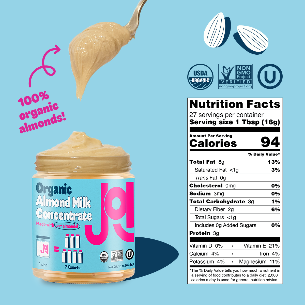 Organic Almond & Organic Cashew 4-Pack