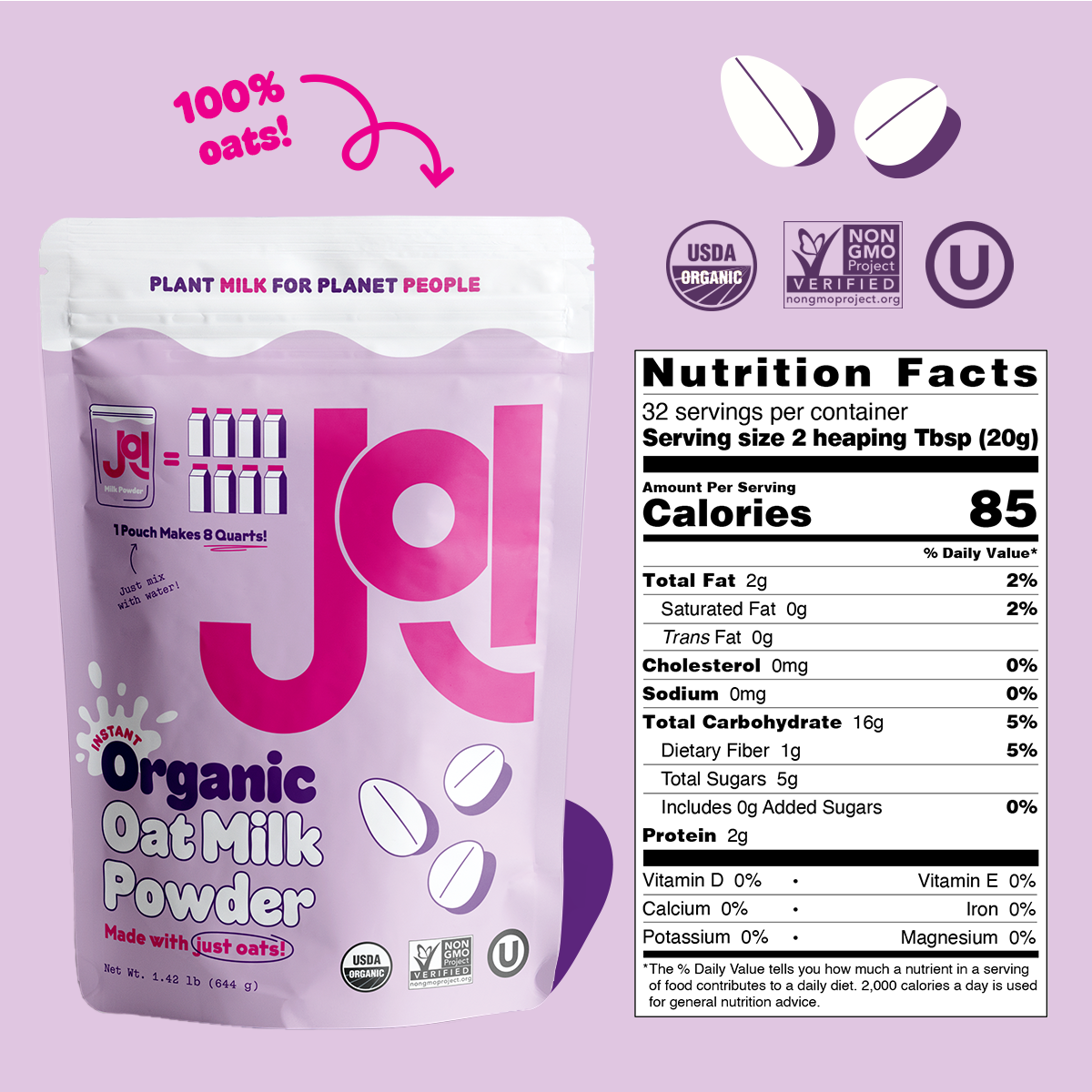 Instant Organic Oat Milk