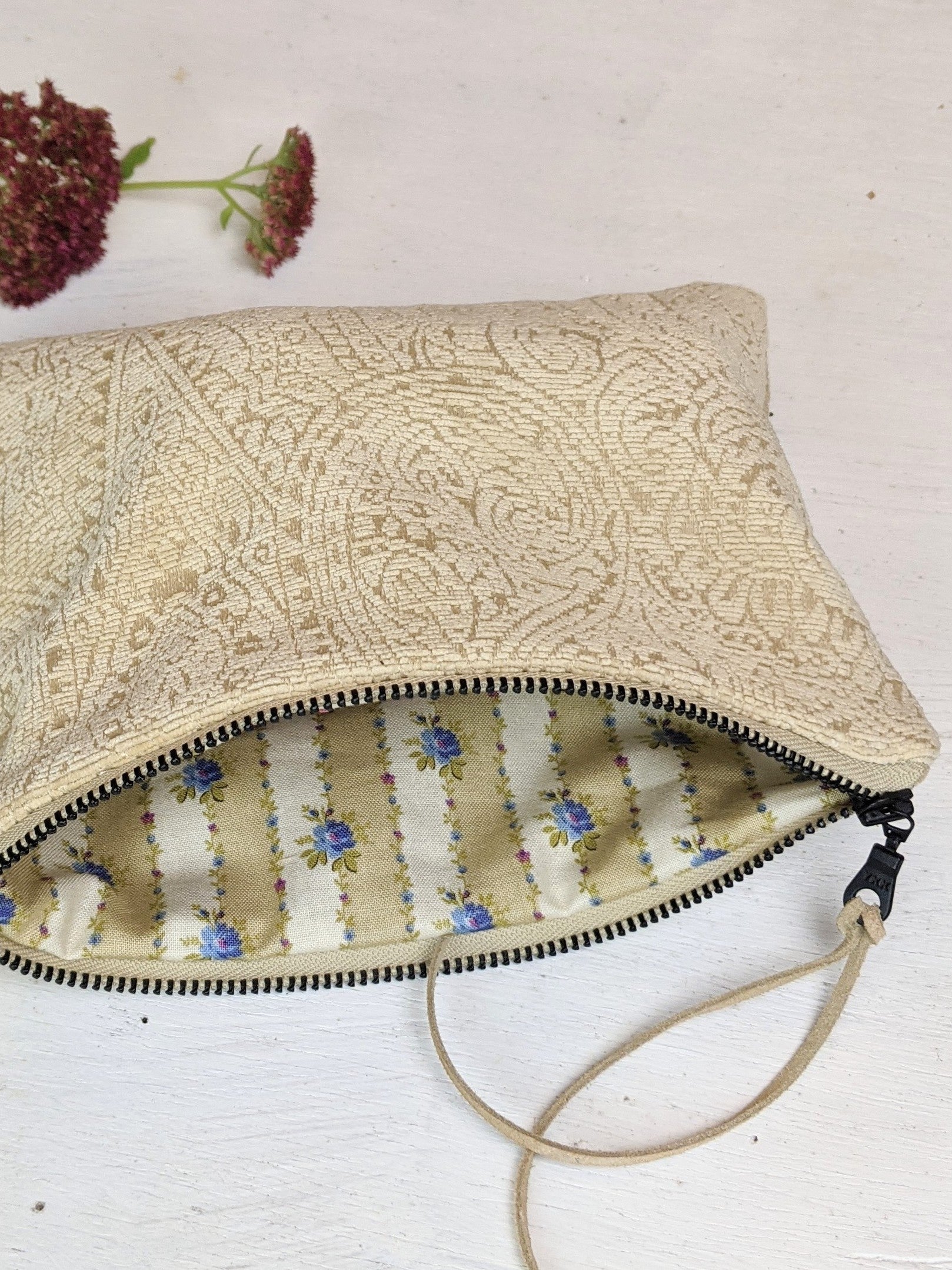 French Chenille Jacquard Clutch - FINAL SALE