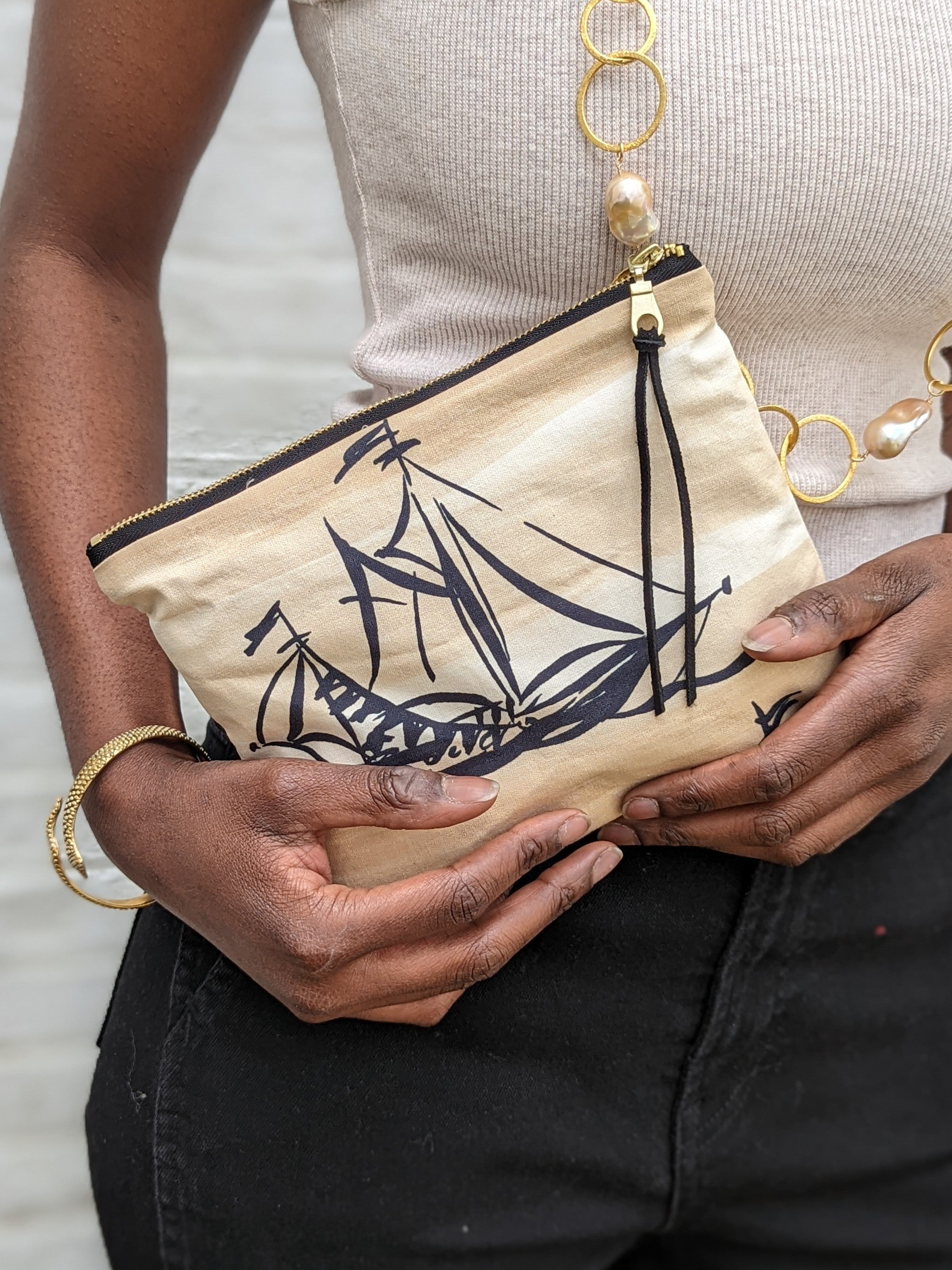 Sailing to Egypt Clutch Purse
