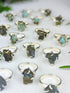 Raw Labradorite Prong Ring - FINAL SALE