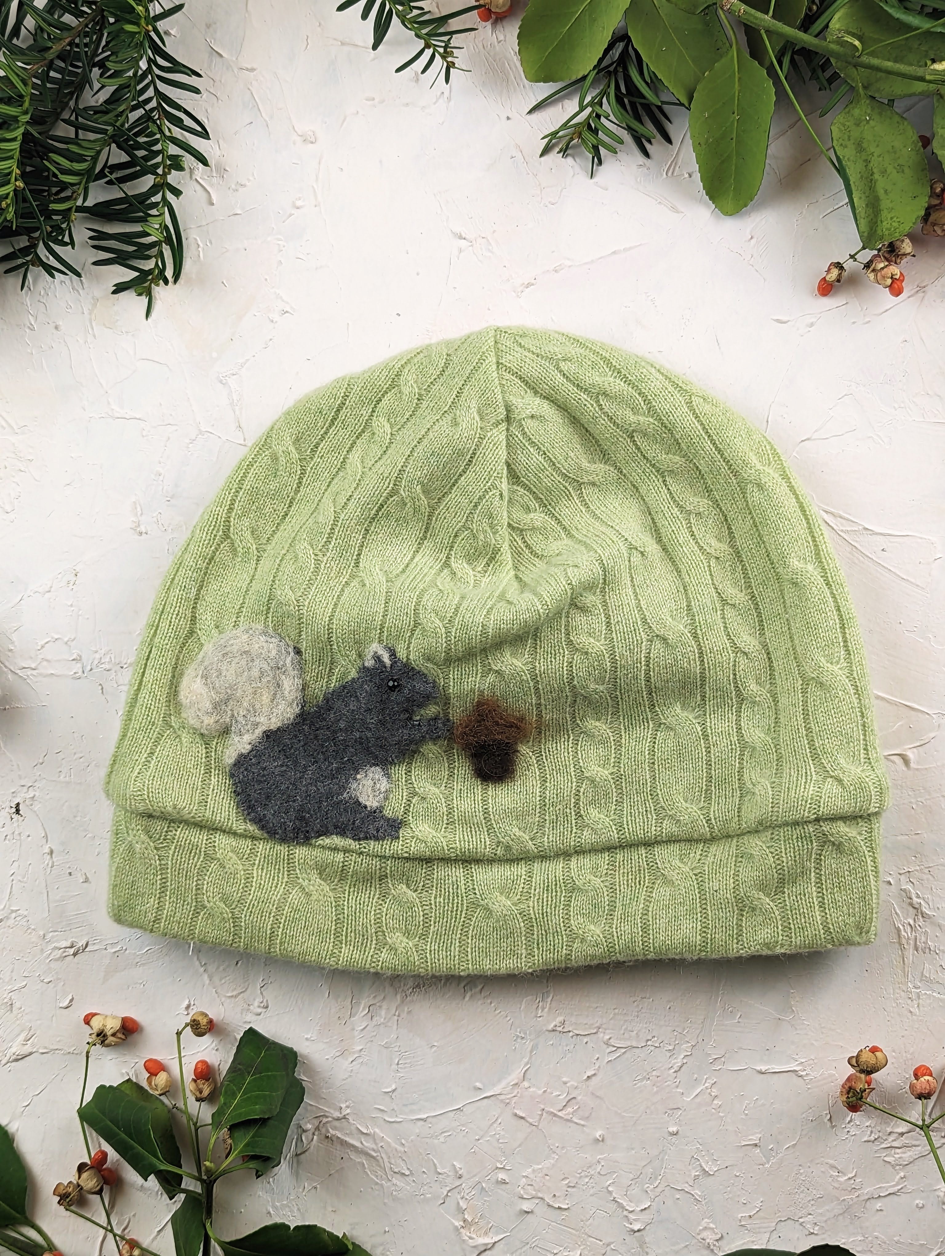 Squirrel Cashmere Hat