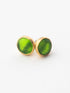 Bright Spot Gold and Glass Stud Earrings by Ash & Rose