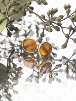 Bright Spot Gold and Glass Stud Earrings by Ash & Rose