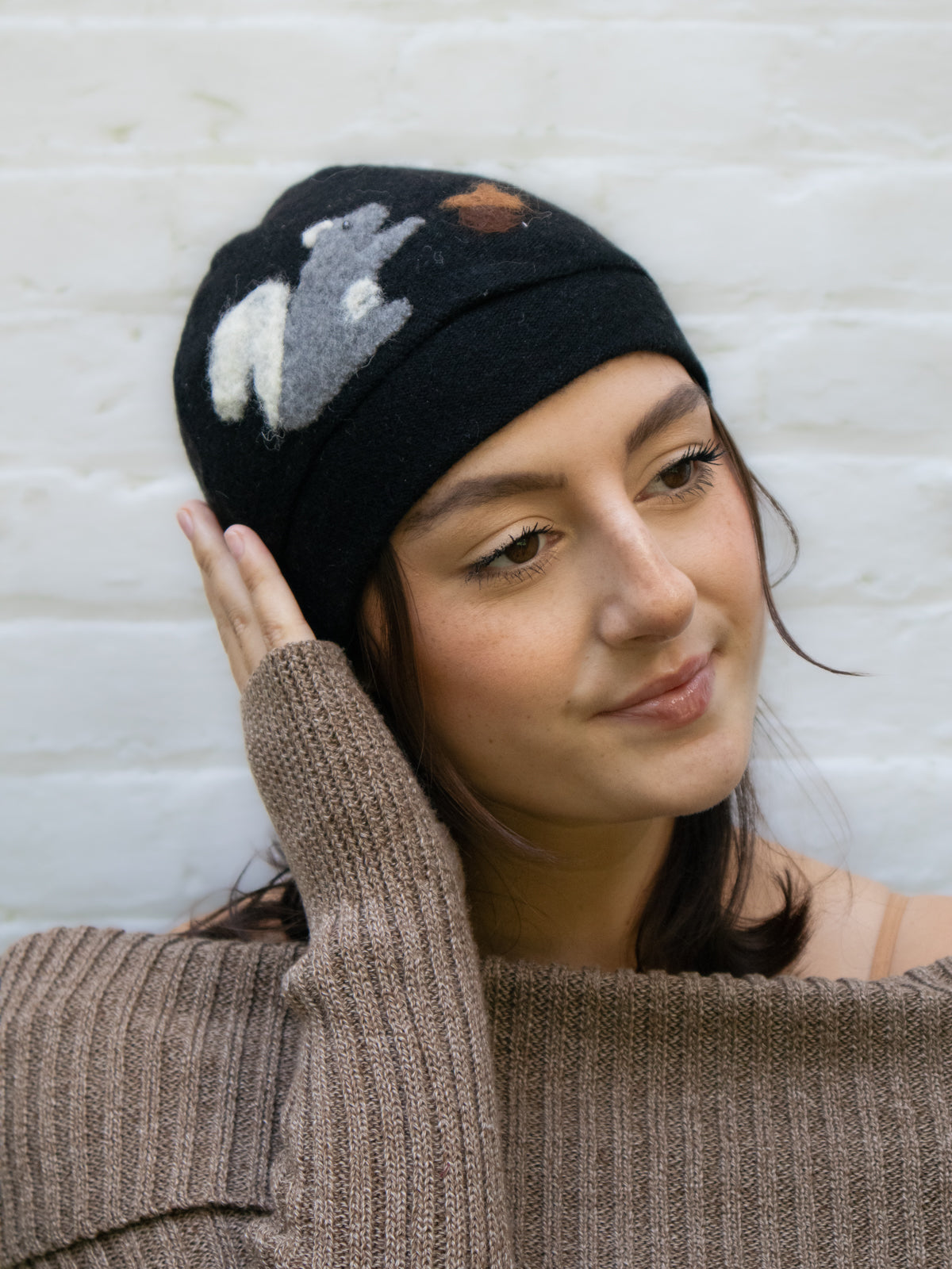 Squirrel Cashmere Hat