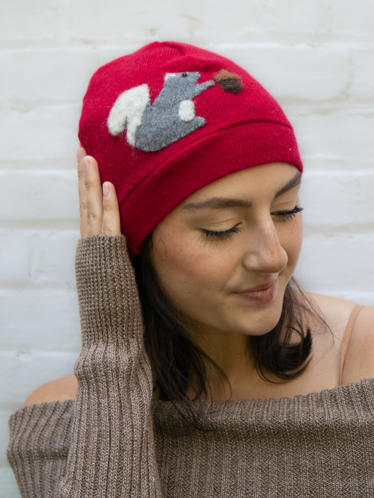 Squirrel Cashmere Hat
