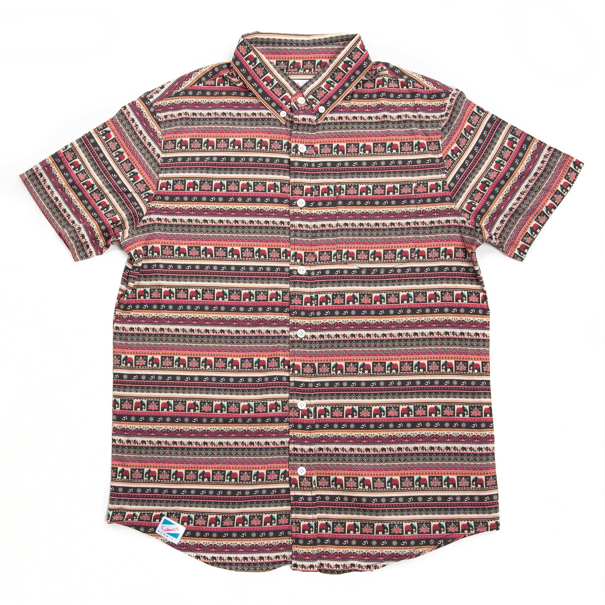 Boho Elephants - Rayon Stretch Shirt