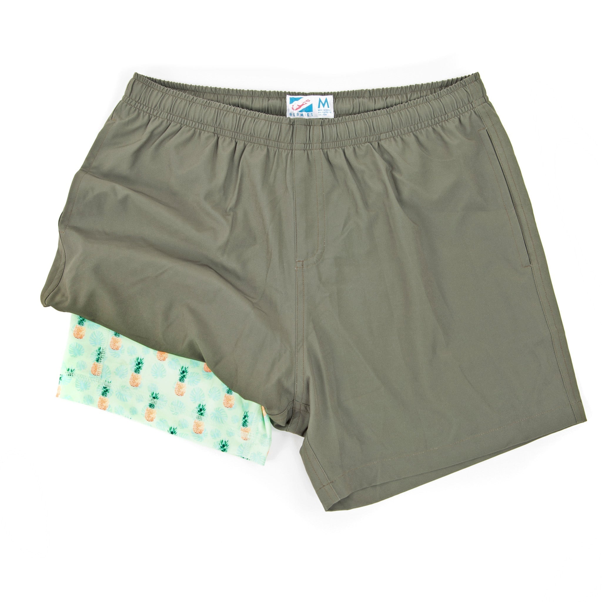 Performance Gym Short + Compression Liner - Green