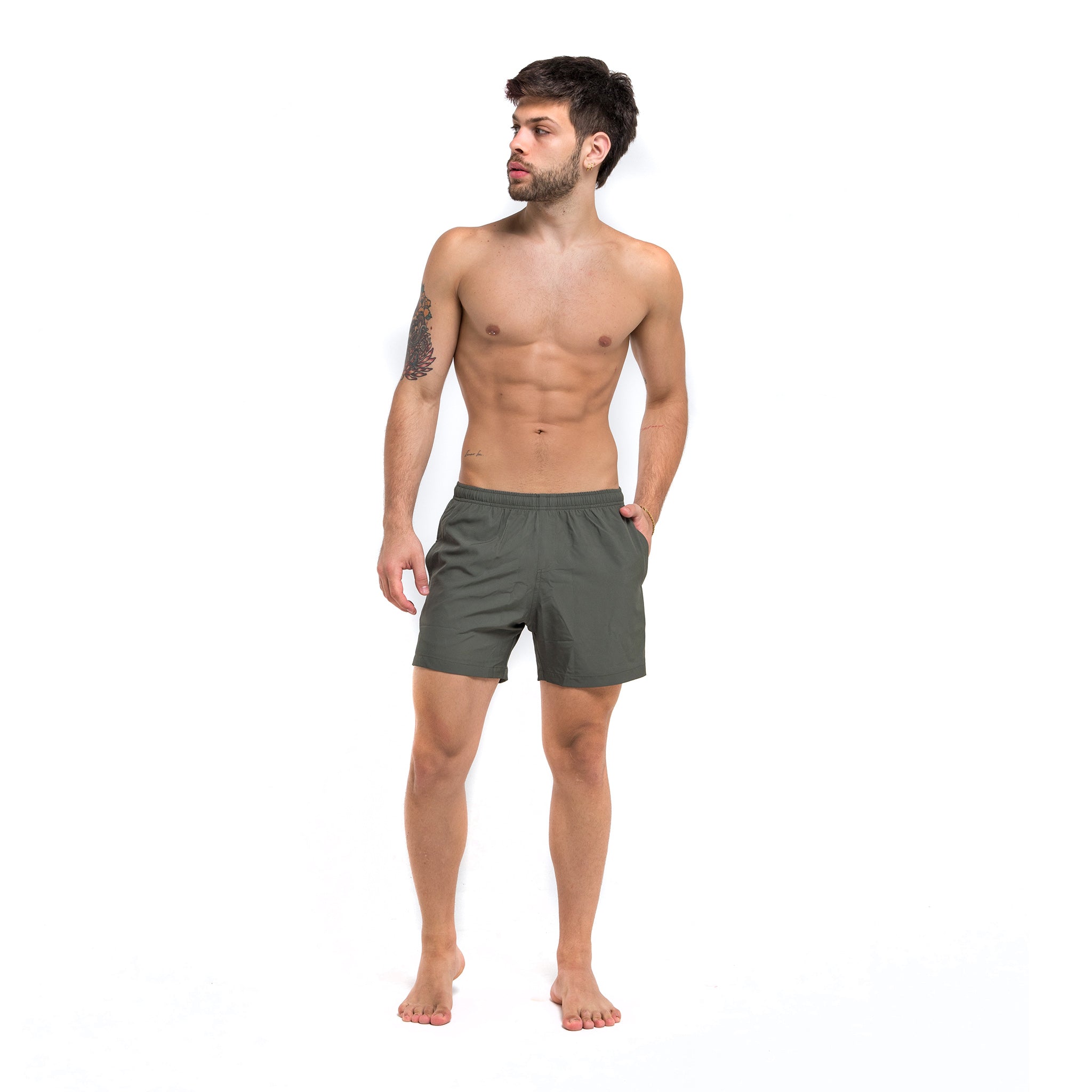Performance Gym Short + Compression Liner - Green