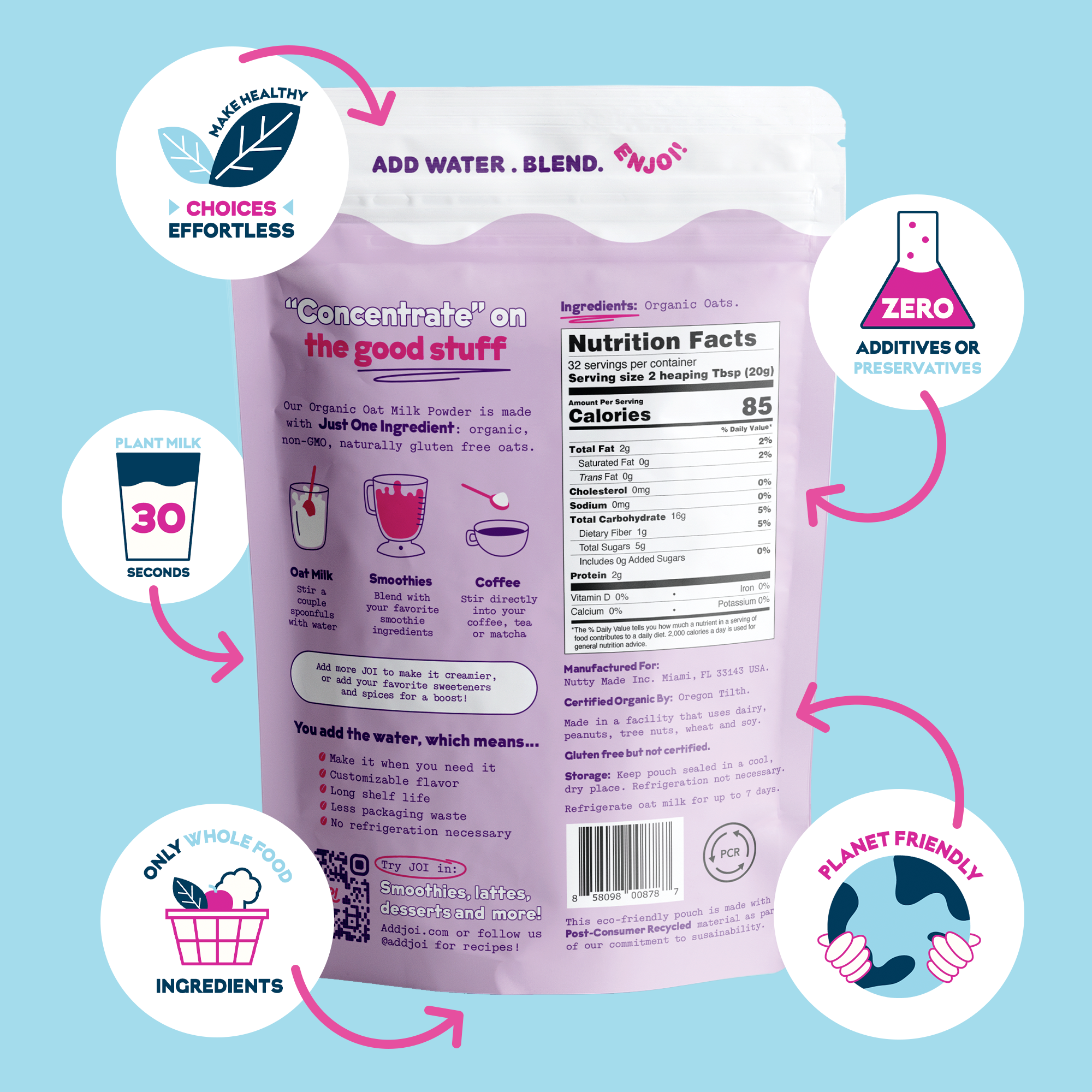 Instant Organic Oat Milk