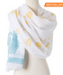 OM Shanti paisley design hand block printed cotton shawl by OMSutra